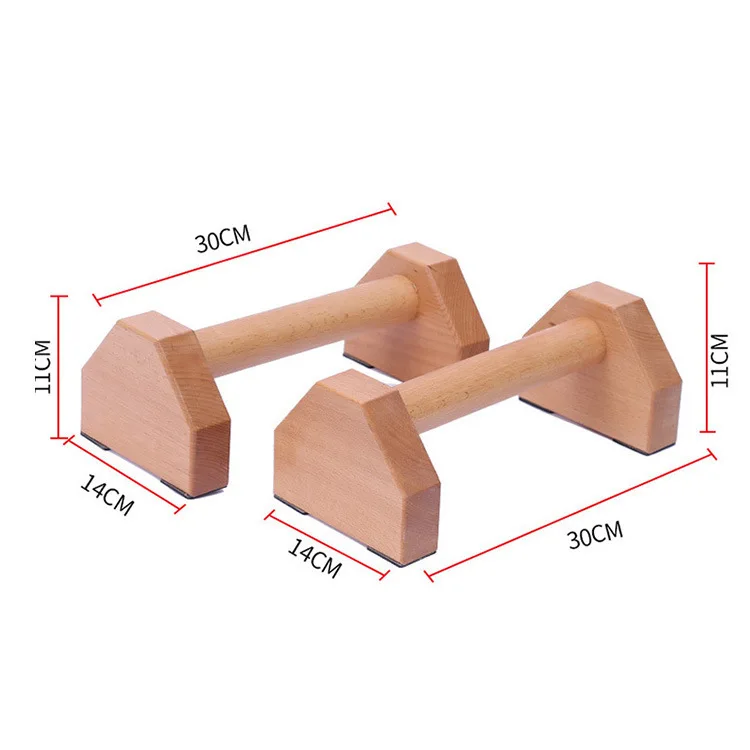Dip stands Solid Beech New design Gymnastics Parallettes Wood Handstand Bar Wooden Parallettes dip bar wood parallel Push Up Bar