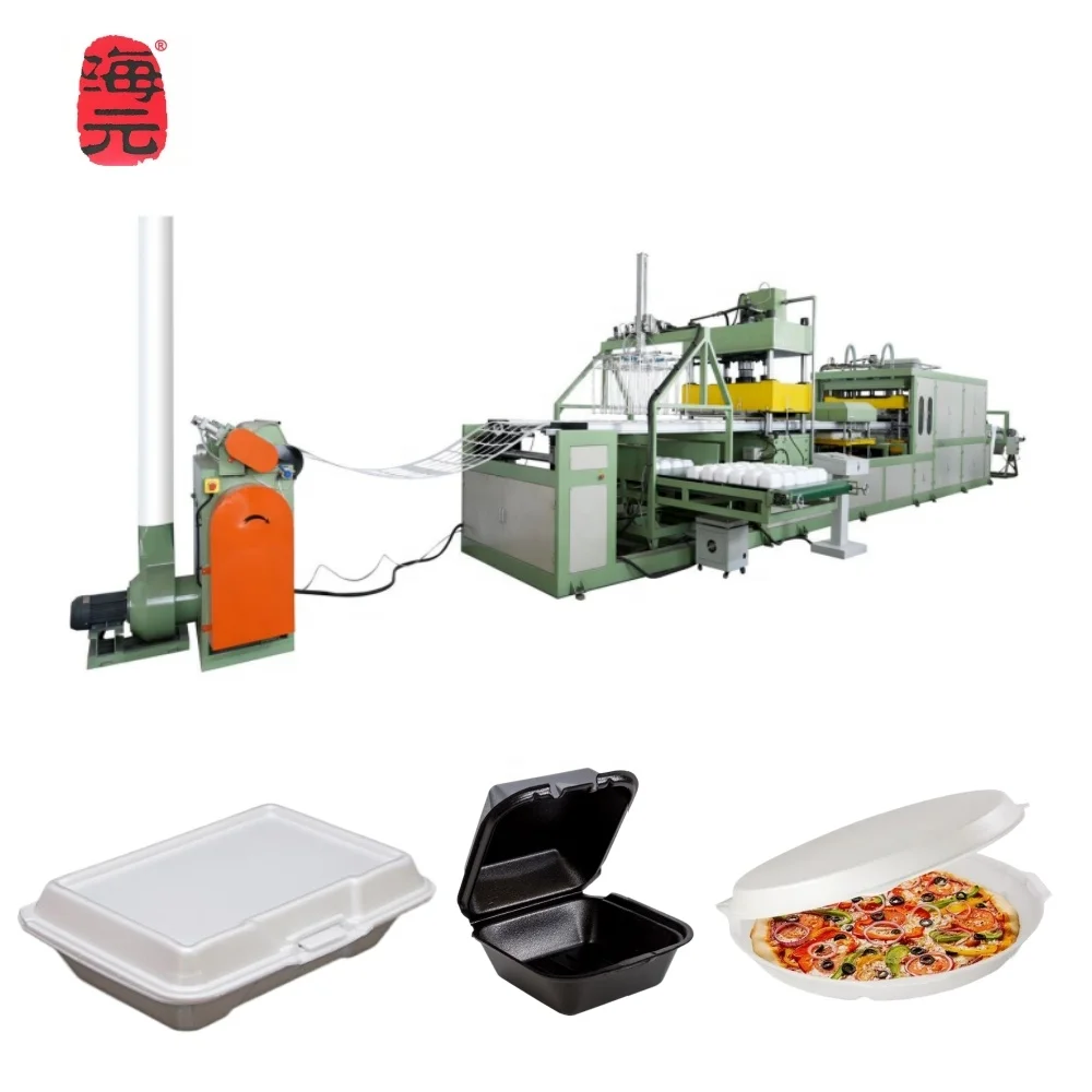 Small Automatic Disposable Food Box Production Line Foam Plates Disposable Making Machine Disposable Food Container Machine