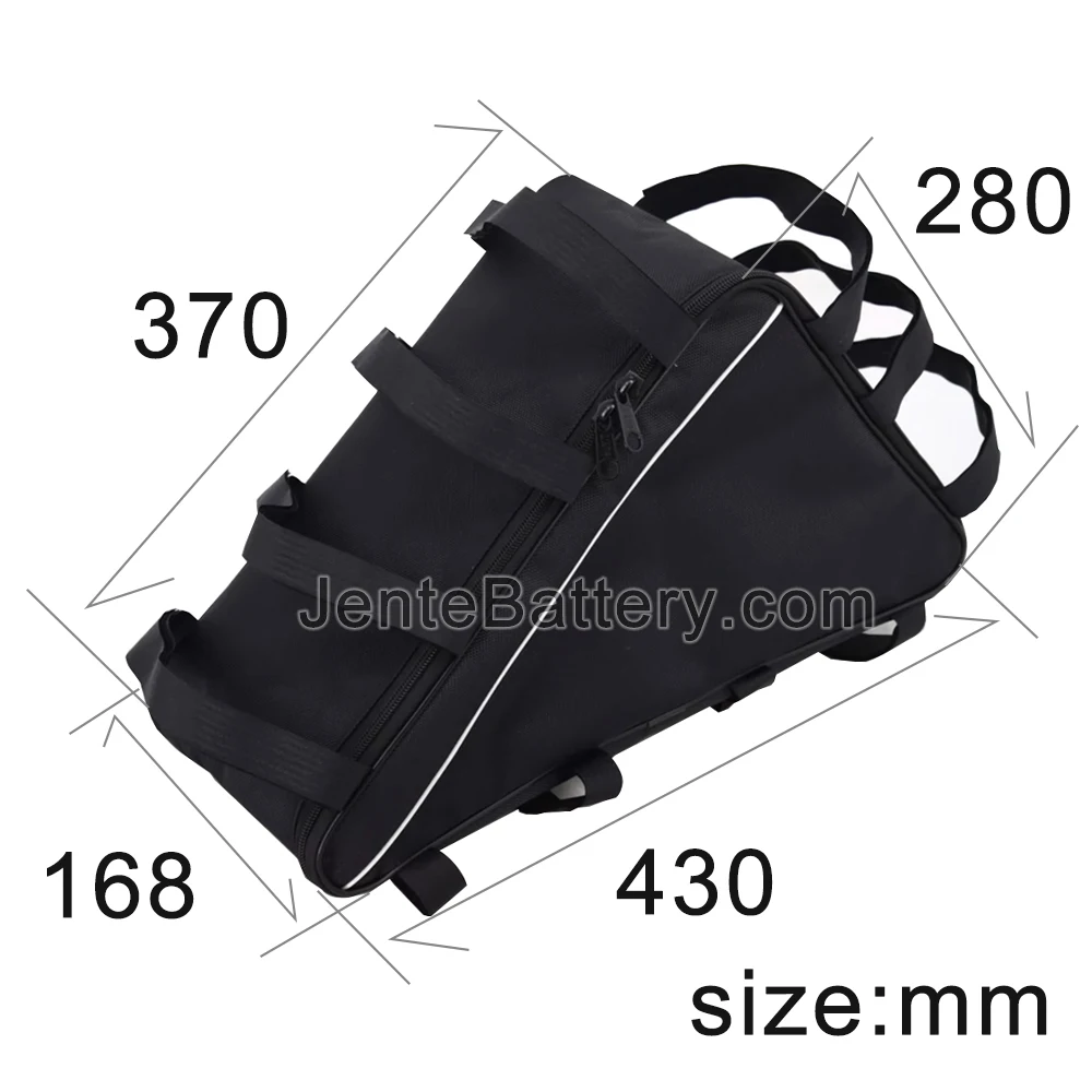 High power double layer triangular battery 48V 52V 60V 72V 40AH 50AH 60AH lithium battery pack for 3KW-10KW motor