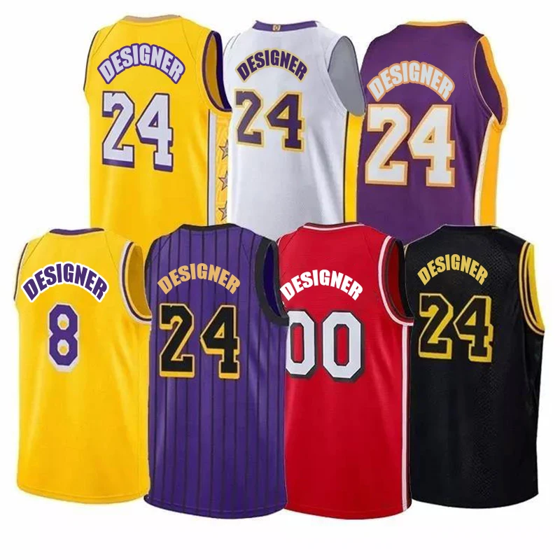 Custom Wholesale Design Retro Sublimation Basket Ball Kids Singlets Vests Kit Set Shirt Men Basketball Uniform Jersey