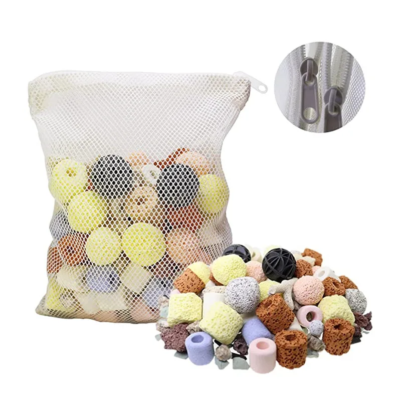 Hot Sale 12 in 1 Aquarium Filter Media  Ceramic Bio Balls Bio Filter Media Bio Ceramic Rings Bio Media for Aquarium Filter