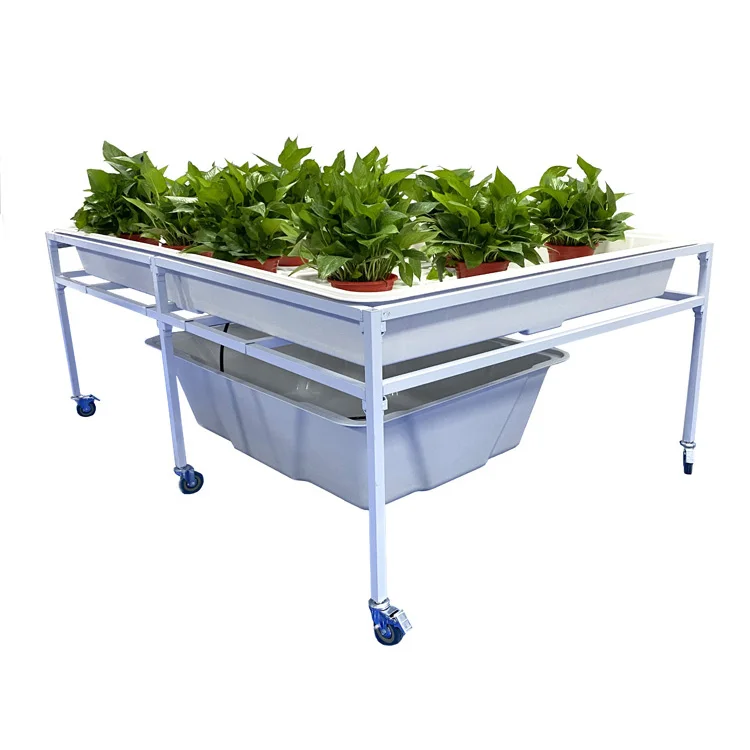  Plastic greenhouse Grow white 2x4Table 4x4 Flood And Drain Tray