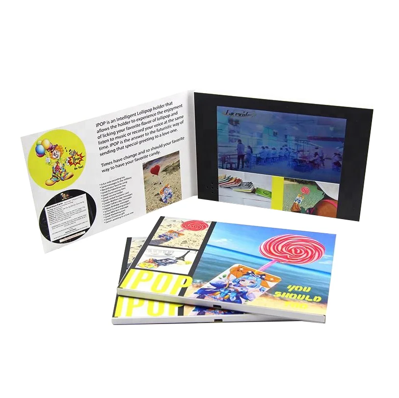 New technology corporate brand promotional gift items digital marketing custom business card lcd video brochure