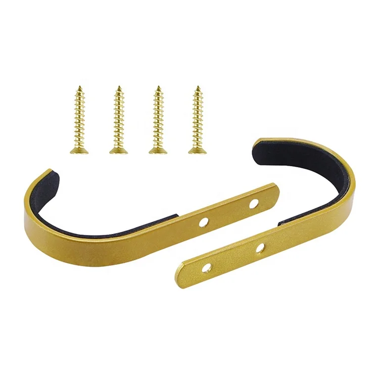 Stainless Steel Wall Mount Storage Rack Arm Hangers Pair with 4 Philips Screws