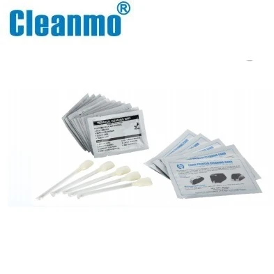 Cleaning Thermal Printer Wet Wipes Cloth, Cleaning Card Swab For Evolis Cleaning Kits