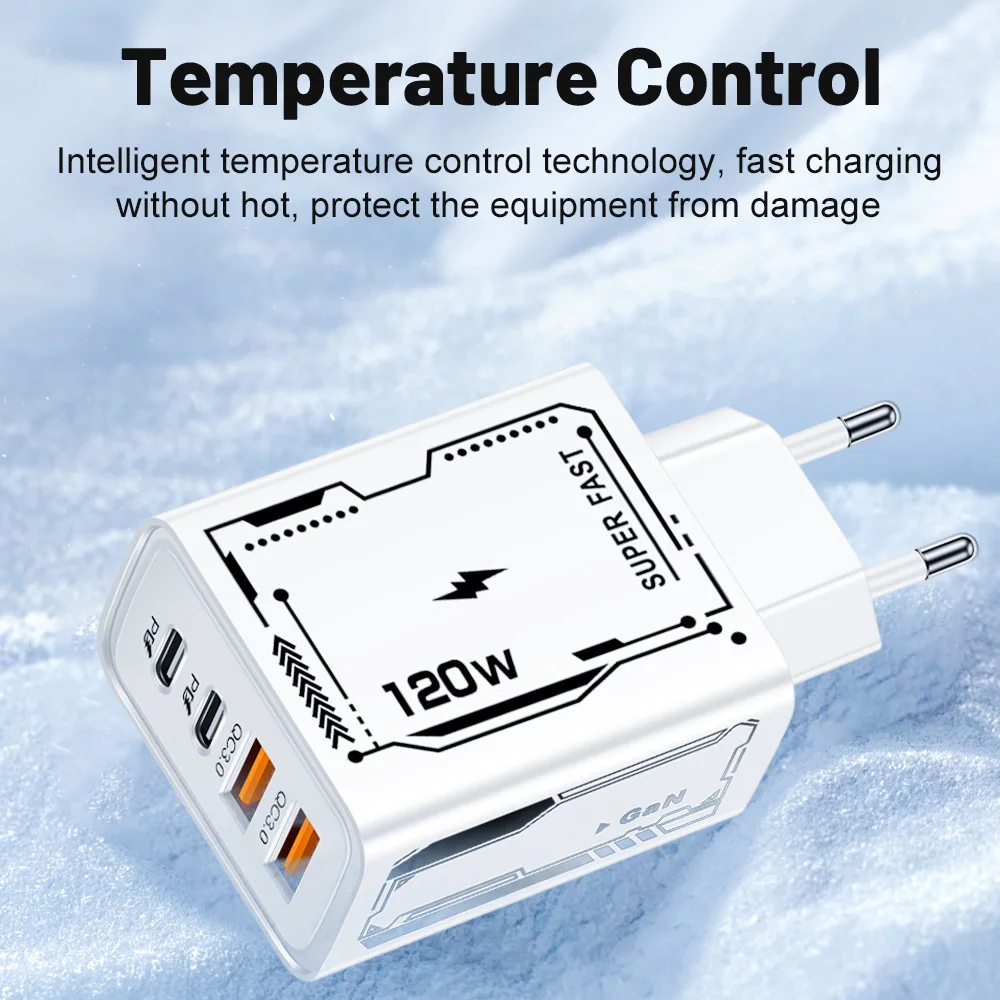 Trending Product QC3.0 Fast Charging Chargers Travel EU US Socket USB Adapter for iPhone Charger Portable PD Type C Wall Charger