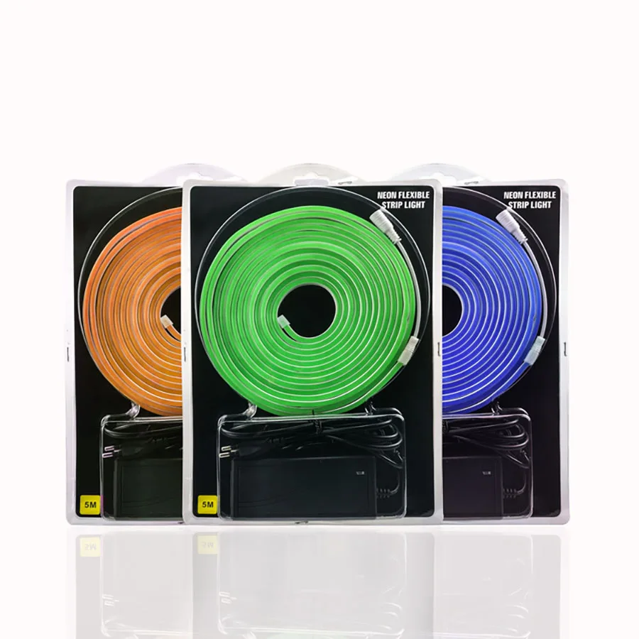 5meter/set DC12V 2835 6*12mm Narrow Neon light for signage flex string waterproof Bar led rope light