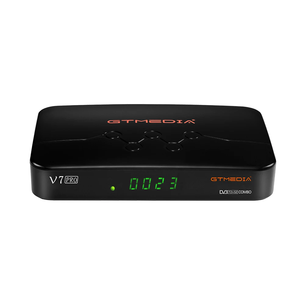 Original Gtmedia V7 Pro Carbono HD DVB-S2 Receiver Iks Sks Wifi Auto Biss Powervu Youtube Youporn Gtmedia V7 Pro