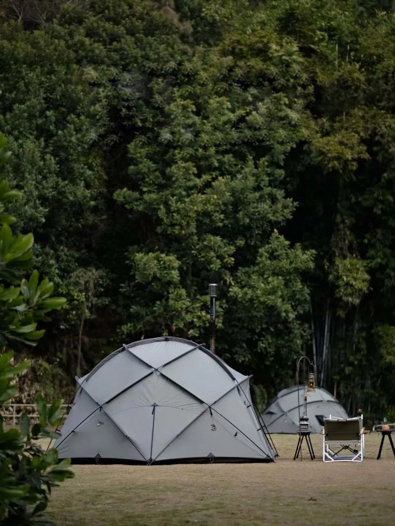 5+ Person Half ball Tent with stove jack hole  Suppliers Outdoor  Camping  Hemisphere Dome Tent Geodesic structure