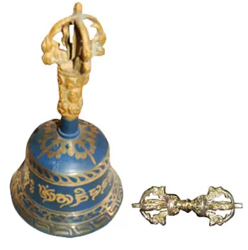 Tibetan Buddhist Phurba Ghanta/Bell  Singing Bell with Dorje Tibetan Meditation Singing Bell Handmade