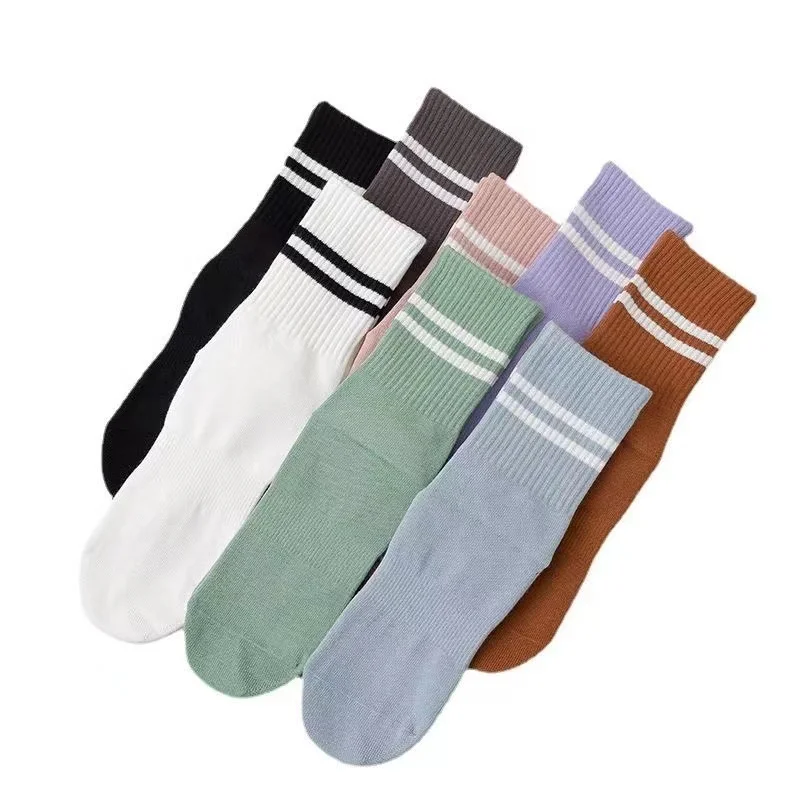 wholesale knitted custom socks yoga sports socks anti-slip gym fitness anti slip grip barre yoga pilates socks
