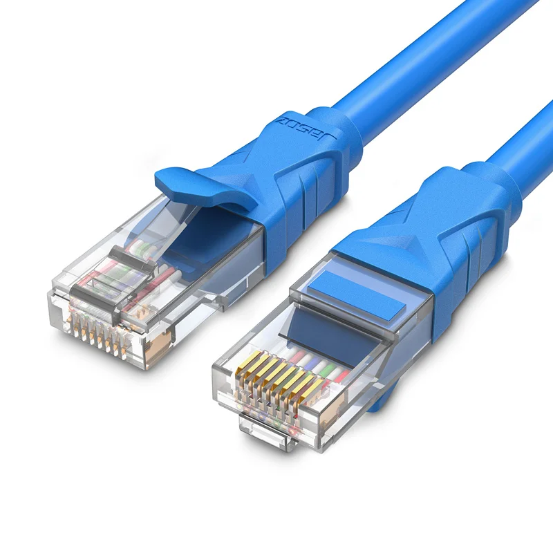 Jasoz High Speed UTP Cat6 Cat6 Ethernet Cables RJ45 Patch Cord Network Cable Blue CAT 6 Cat 8 Lan Cable 5m Gigabit Rj45 Nylon