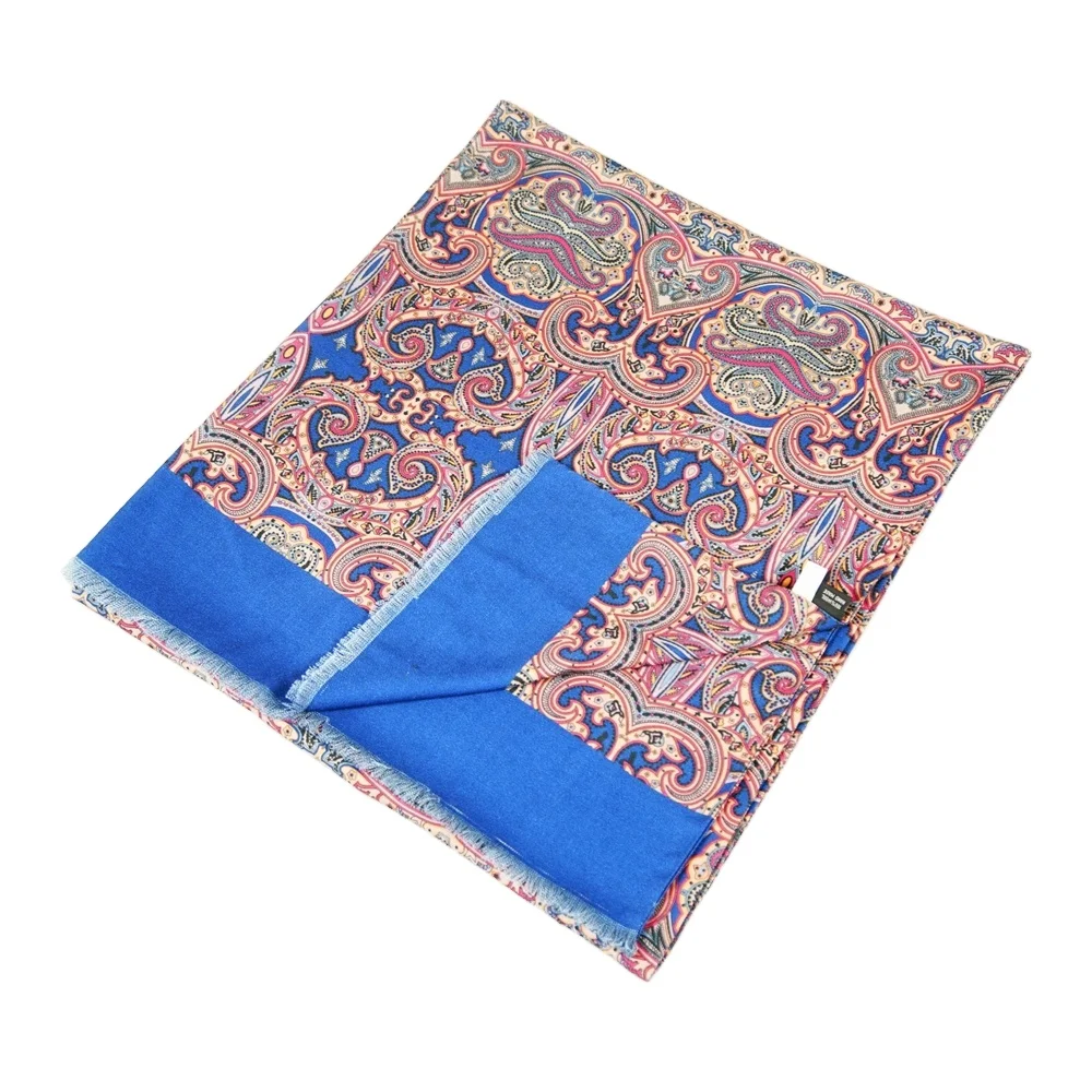 Customized Brand Dynastyle OEM Custom Fashion Scarf for Women Screen Printing Fashion Paisley Floral hijab