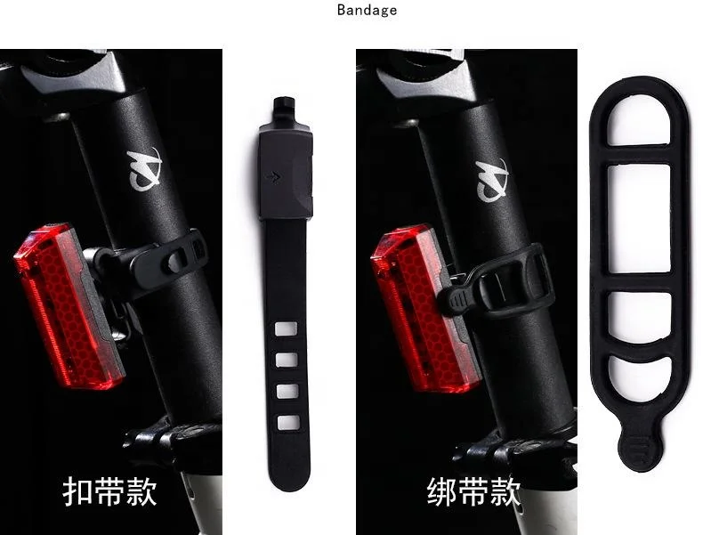 IRONDONKEY ABS USB Charging Bicycle Tail Lights Rainproof Night Running Cycling Equipment Accessories Long Endurance Rear