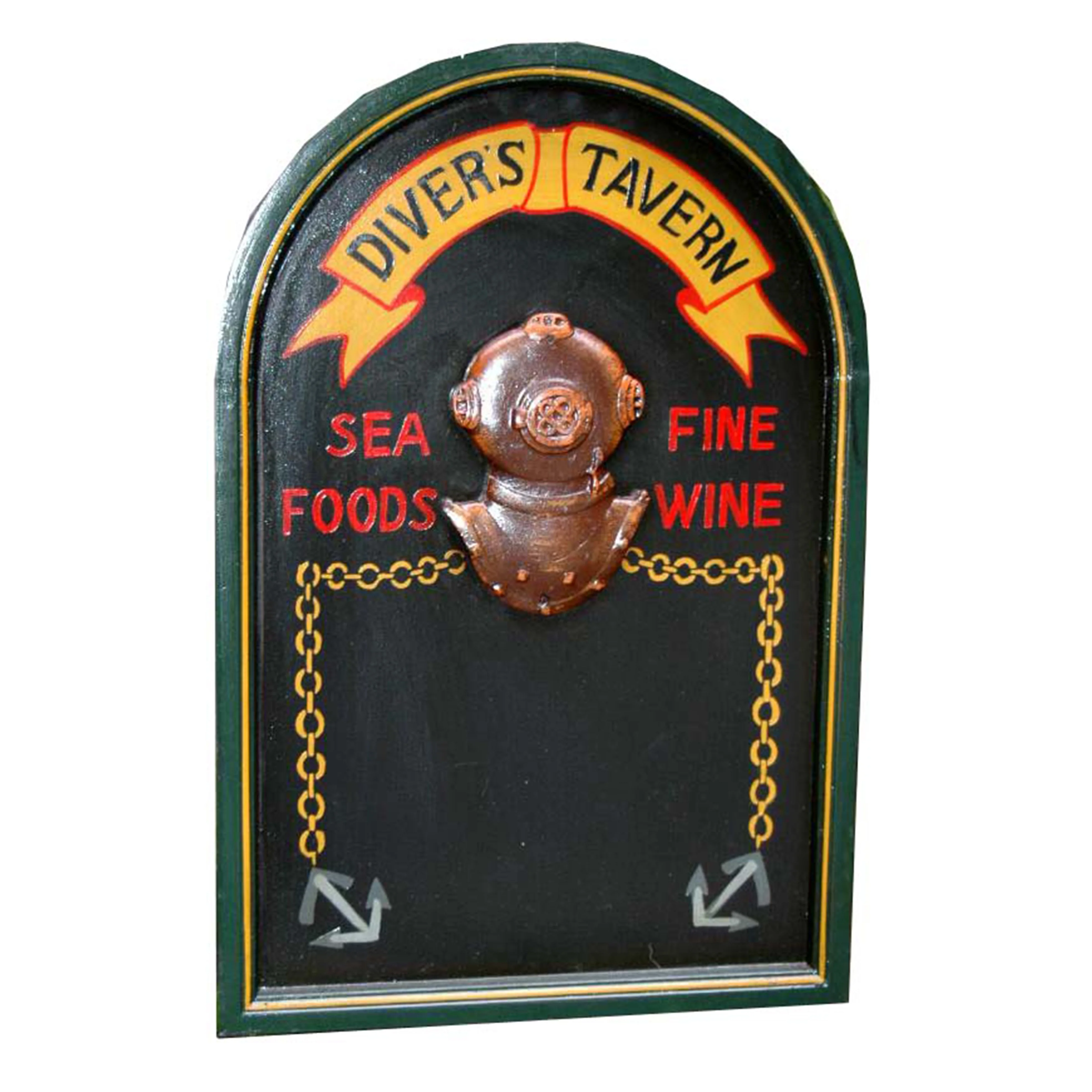 Advertising wooden chalkboard