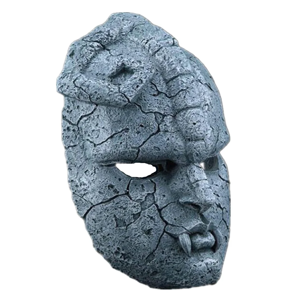 Newjojo Adventure resinous Cheap statue wearing props stone Party ghost horror whole face Halloween mask