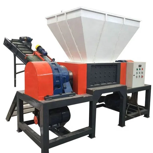 Best Quality 2 Shaft Biaxial Shearing Style shredder machine for Various Waste Rubber Tires Scrapped Cars