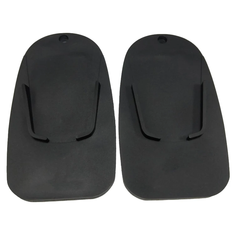 Motorcycle Black Plastic Non-slip Kickstand Side Stand Plate Pad For Outdoor Parking