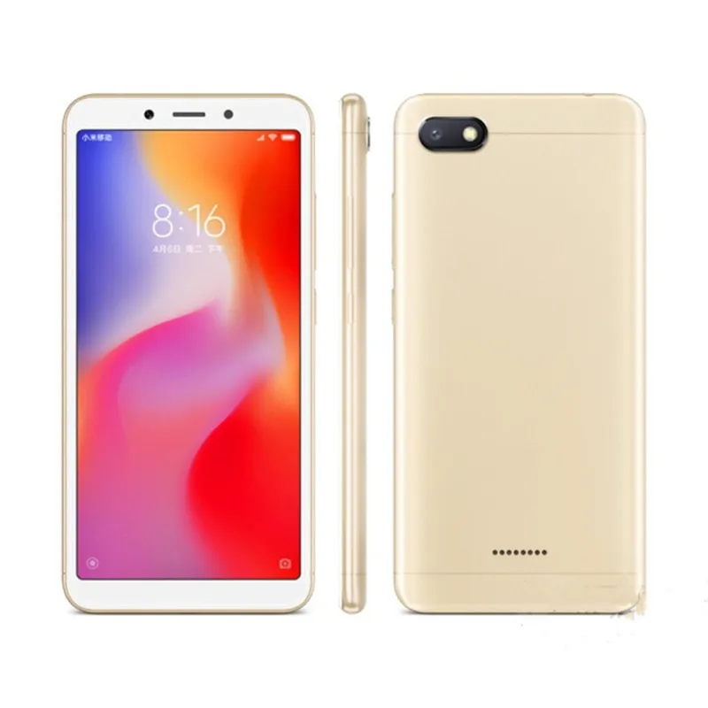 Оптовая продажа RDMI 6A 2 + 16 ГБ 3 32 двойная карта 4G LTE большой Bcreen телефон android телефоны мобильный смартфон