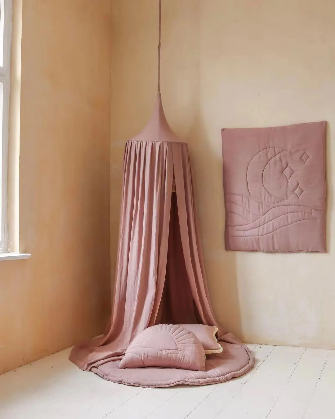 100% Cotton Mosquito Net for Baby Crib Hung Dome Bedding Girl Princess Mosquito Net Baby Bed Canopy Tent Curtain Room Decor