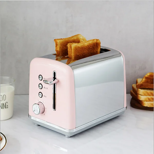 Home Appliance Extra Wide Slot Toaster 2 Slices Toaster with 6 Modes Settings and Removable Crumb Tray