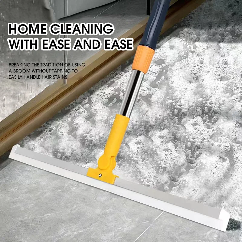 Household Cleaning Products Multifunctional 52CM 180 Degree Spin  Silicon Broom Floor Window Cleaner