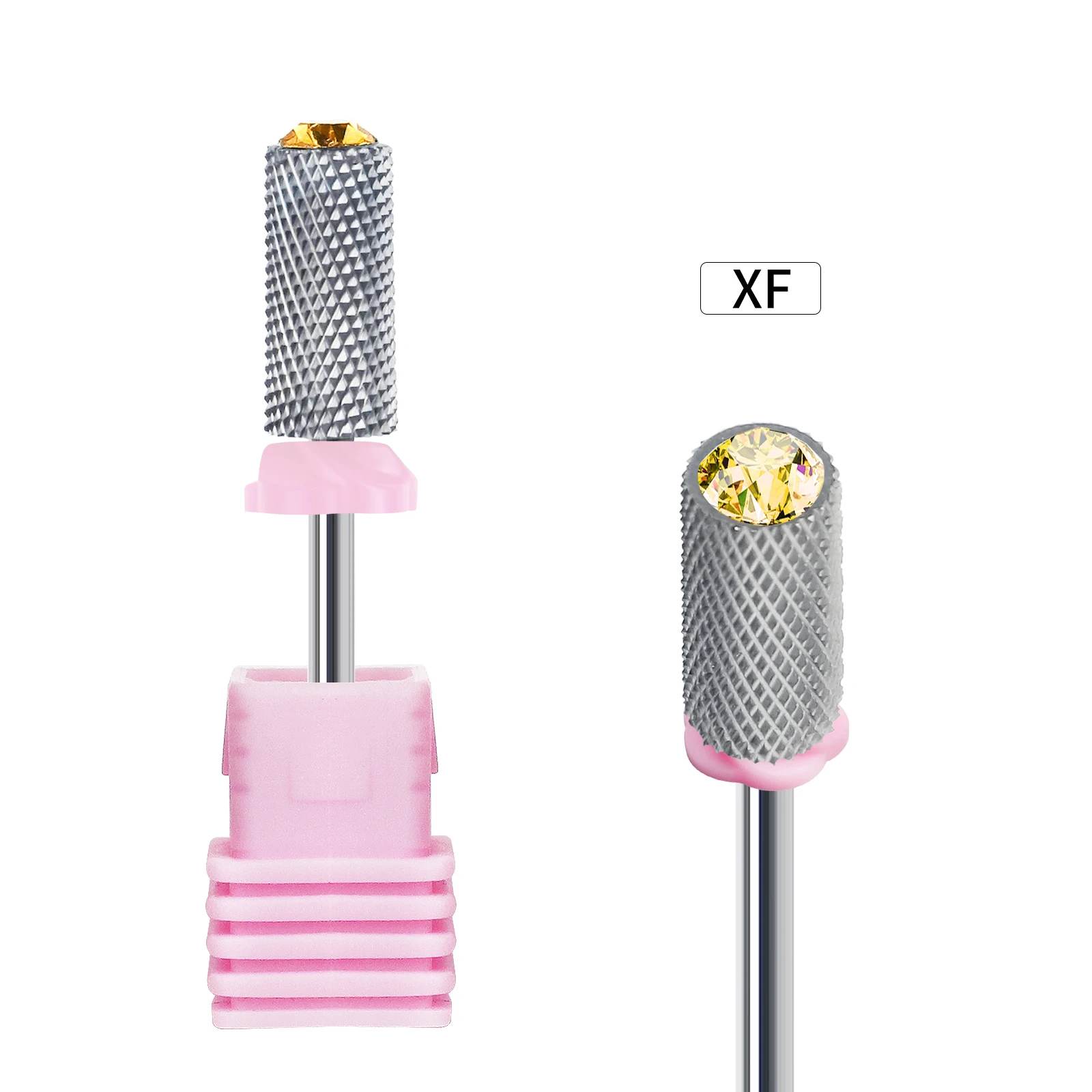 Tungsten Carbide Nail Drill Bit Cutter For Quickly Remove Nail Gel Electric Manicure Machine Nail Drill Bits with bling Diamond