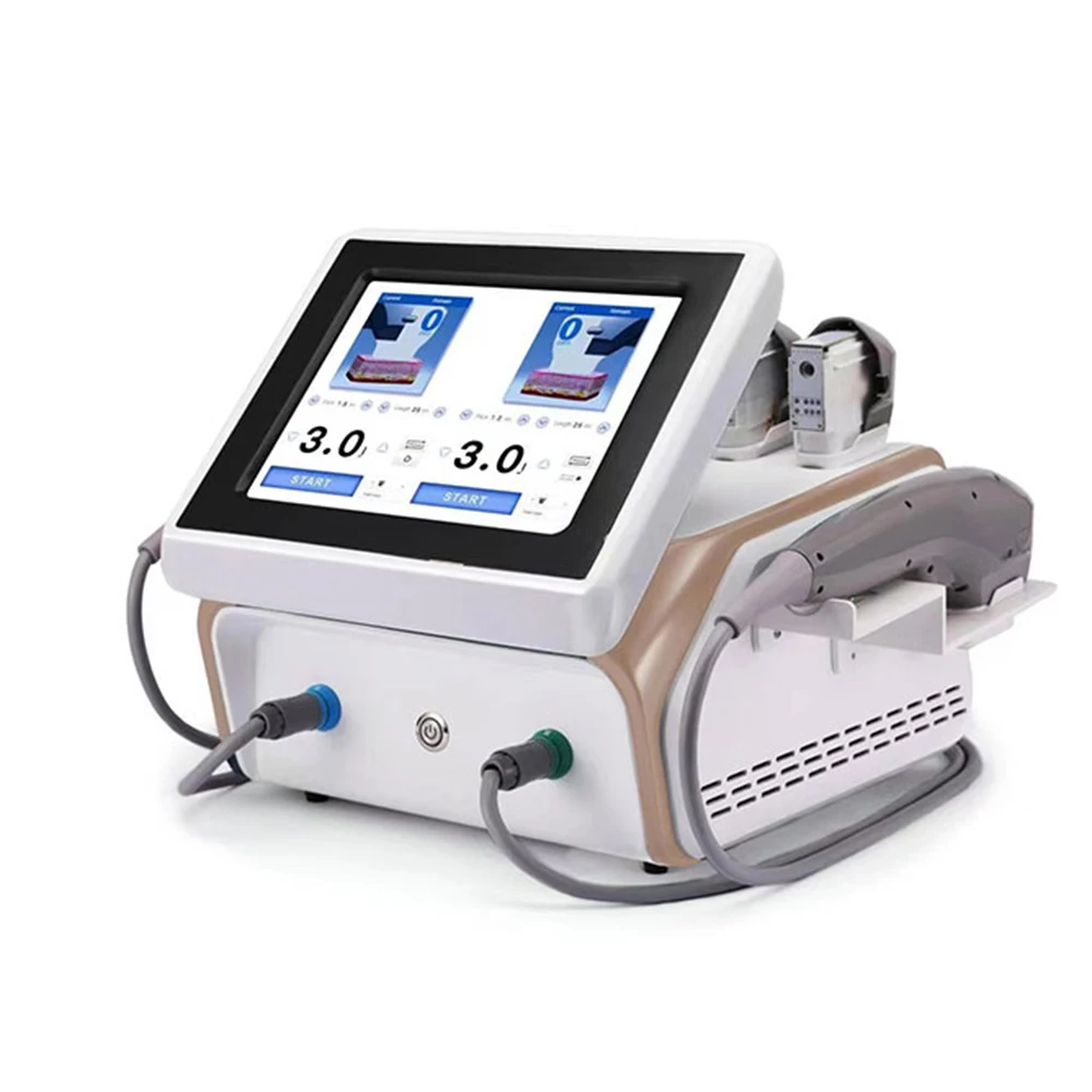 Face lifting  eye wrinkle removal body slimming 7D HIFU machine with two handles work at the same time