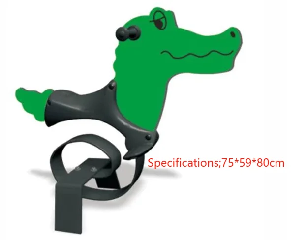 Outdoor Plastic Rocking Horse for Kids for Park Garden & School Amusement with Spring Riders