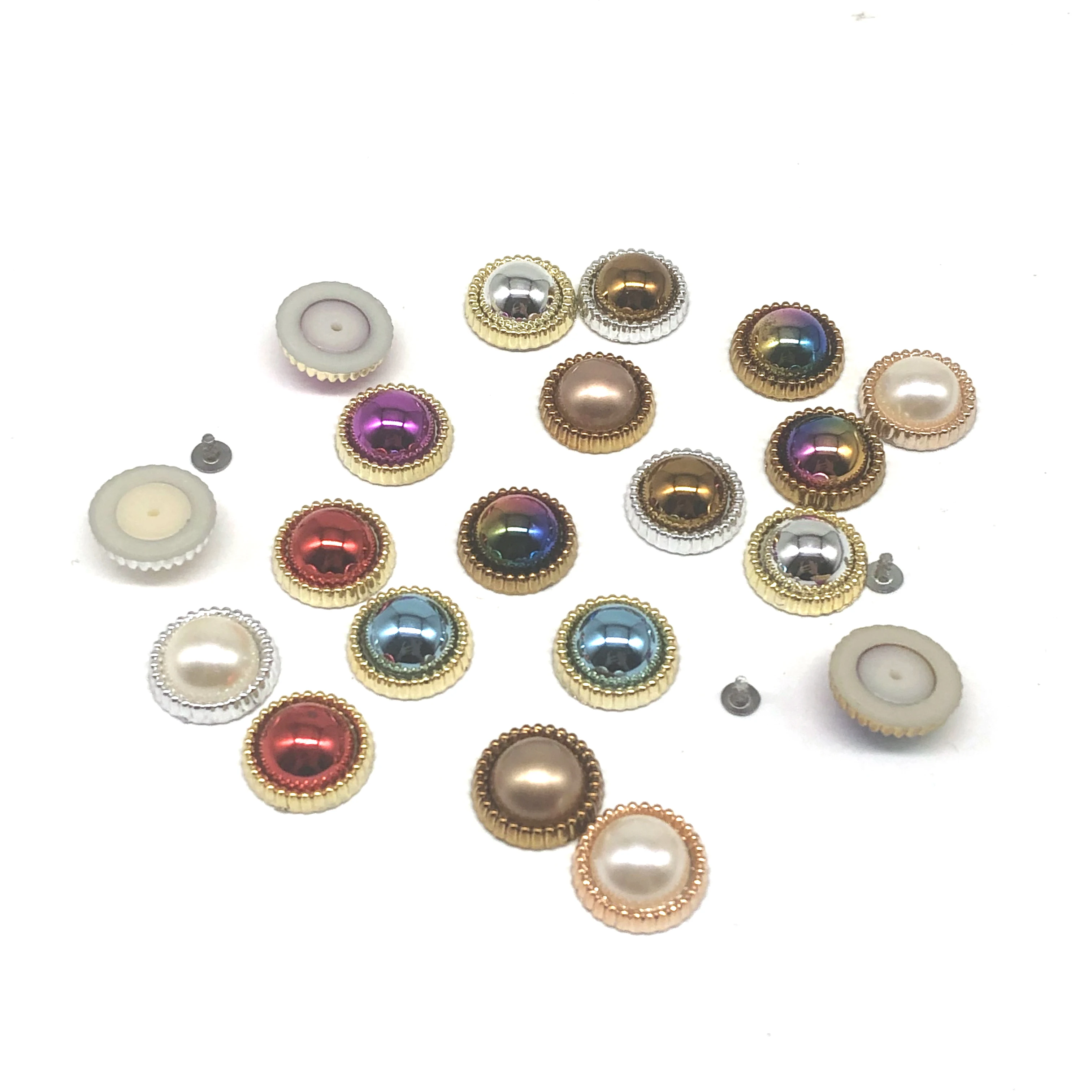 Latest Hot Sale Wholesale Shoe rivet round bright decoration Fancy Ladies Buckle