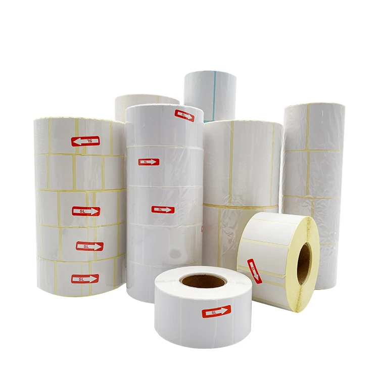 Wholesaler Blank Paper self adhesive direct thermal 4 x 6 inch shipping label sticker roll 1000pcs