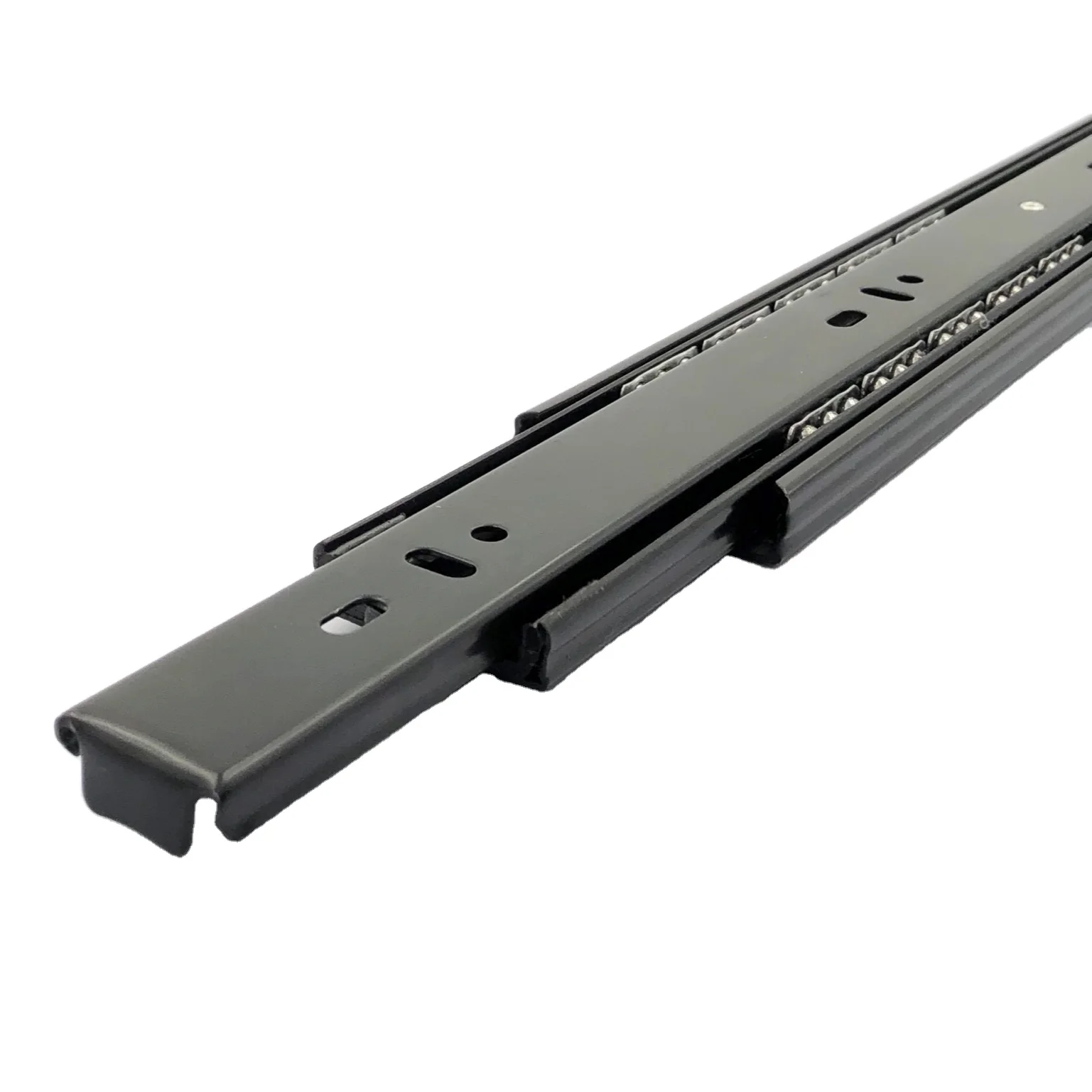 Custom 3 Folding Metal Heavy Duty Drawer Guide Concealed Cabinet Furniture Rails Cheap Push Open Ball Bearing Slides Rail