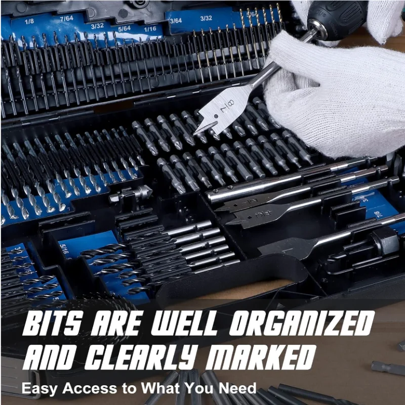Multifunction 246Pcs Drill Bit Set For Wood Metal And Concrete Power Tools Kit Electric Drill Hand Tools Powerful Repair Parts