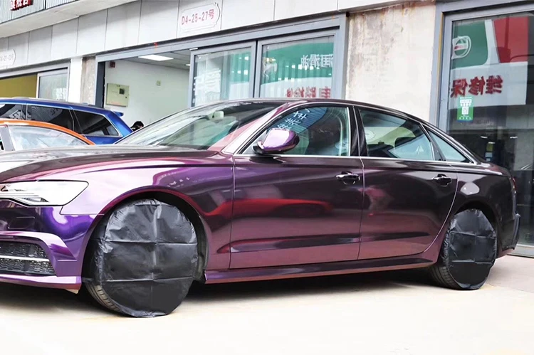 Multiple Car Body Paint Colors Change 1.52*18m Pvc Glossy Super Bright Twilight Violet Auto Vinyl Wrapping Sticker Film