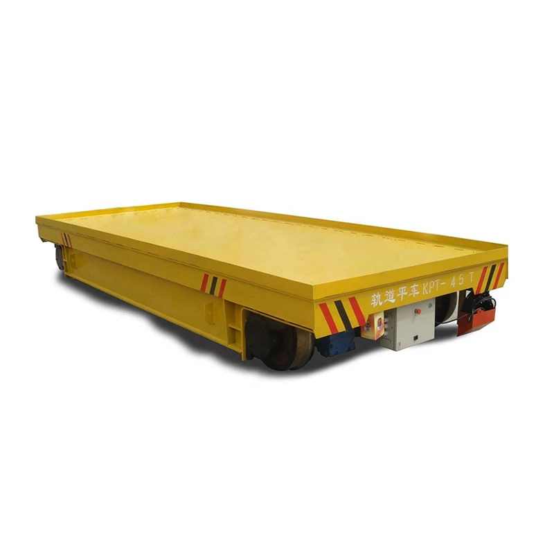 hot sale heavy-duty electric motorized transfer cart on rail 5t manufacturer