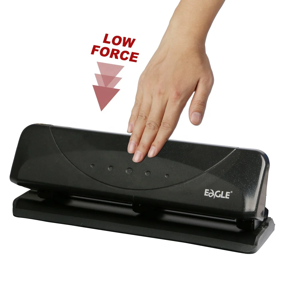 Eagle Force Saving Three-hold Punch OEM Support Punching Electric Stationery Professional office supplies