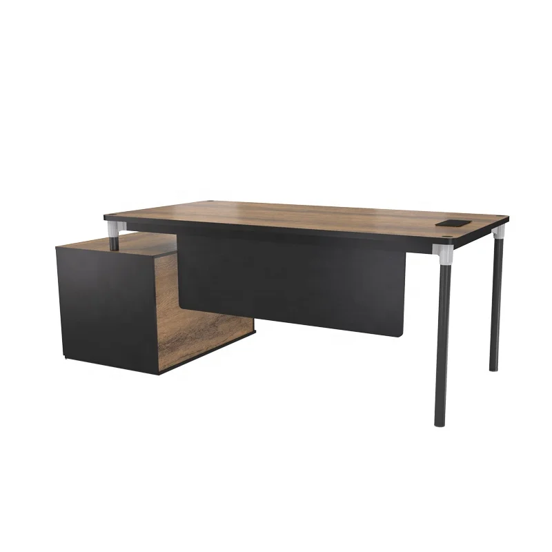 Open office furniture WESOME metal leg single workbench wooden office desk