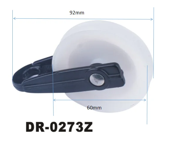 fixed eye swing type Nylon wheel Rope Pulley for Outdoor Clotheslines