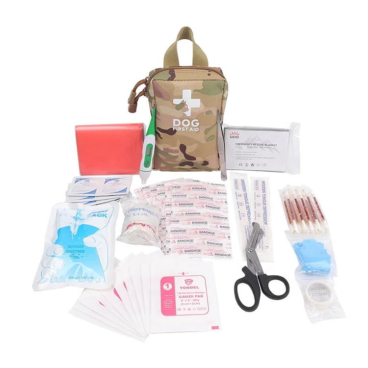 Portable Pet Mini Bag Medical Supplies Pet Outdoor Kit Mini Survival Dog Compact First Aid Kit