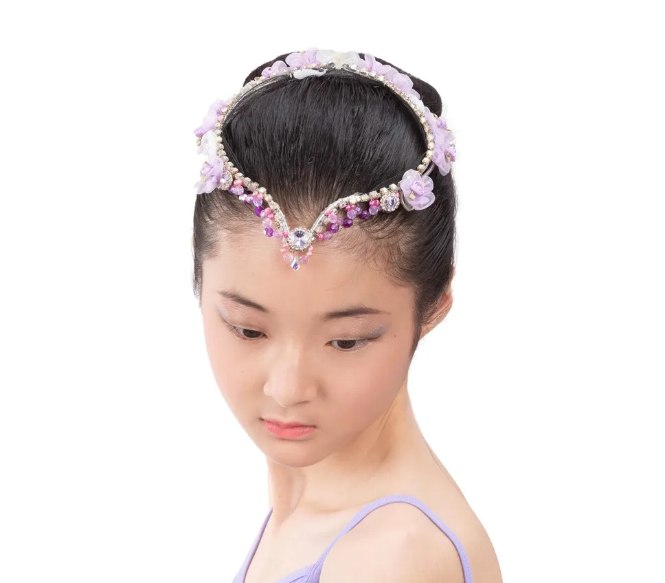 Girls ballet headpiece kid Green Esmeralda Classic Stage Performance Pancake Tutu kids stage customized ballet tutu professional