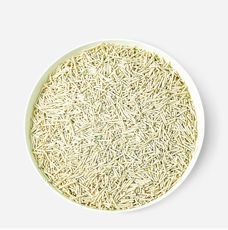 Professional Supply Bar-Type Cylindrical pet safe tofo cat litter tapioca/ cassava
