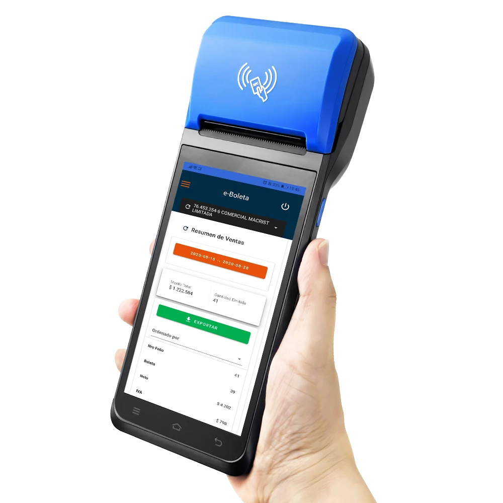 FYJ-F1 5.5/5.99 Inch 3+16G Smart POS Terminal Parking Ticket Machine Handheld Android POS with Printer and Scanner