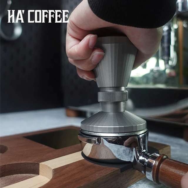 Barista Tools Elastic Stainless Steel Coffee Tamper Calibrated Espresso Coffee Distributor Coffee Accessories Spring Load Tamper