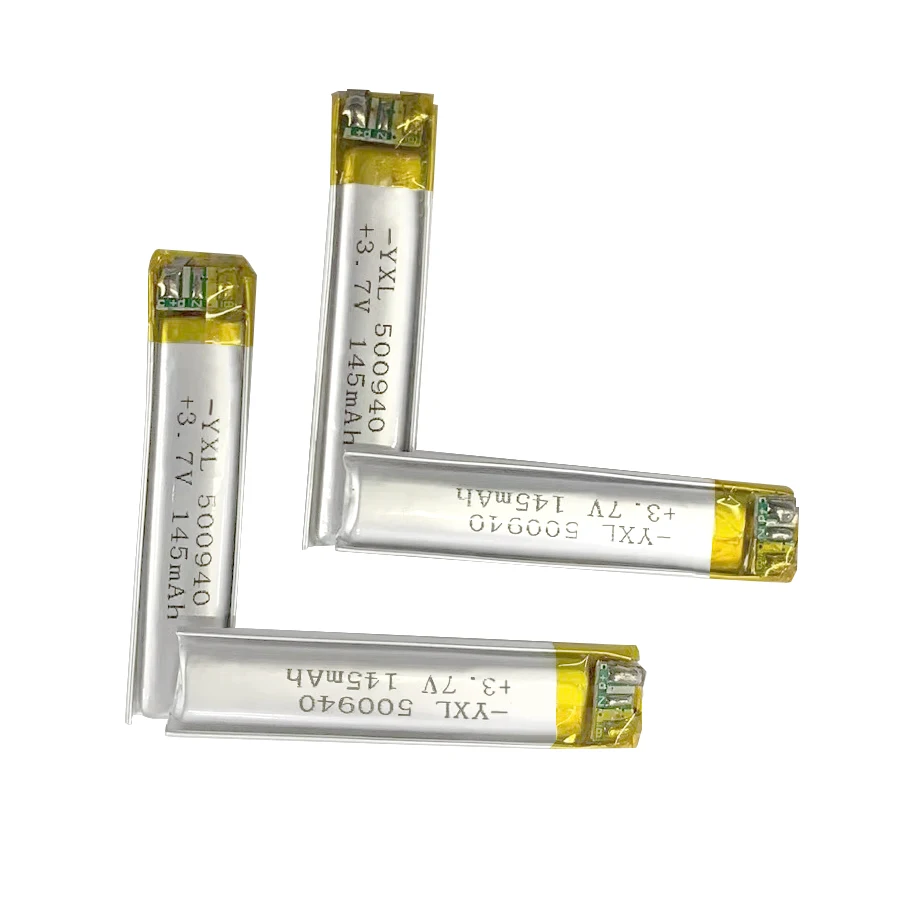 lion battery Booked 500940 polymer soft pack lithium ion battery 145 Mah 3.7V neck headset special small battery