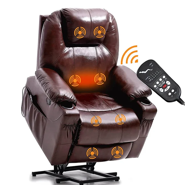 Amazon Wayfair Best Selling Modern Home Power Electric Rise Lift Recliner Single Chair With Heated Massage