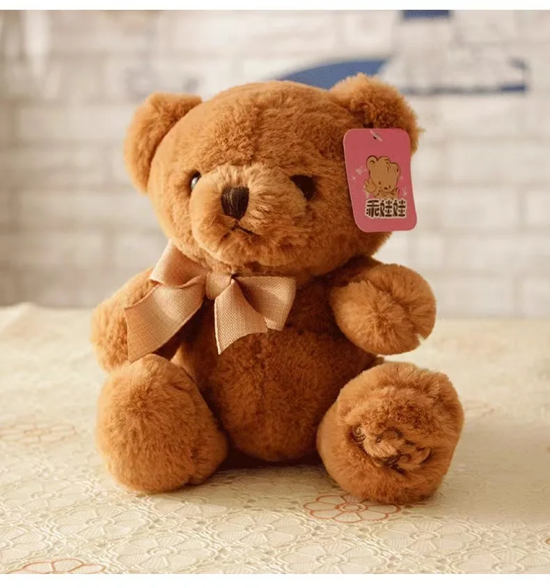 20/33/40cm Super Soft Anime Plush Toys Teddy Stuffed Animal Toy Bear Wholesale Stuffed Plush Cute With Bowtie Xmas Gifts