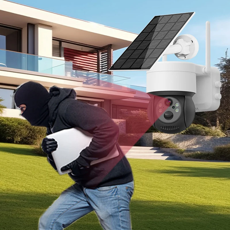 3 mega-pixel camera outdoor solar camera home HD night vision wireless remote monitoring camera