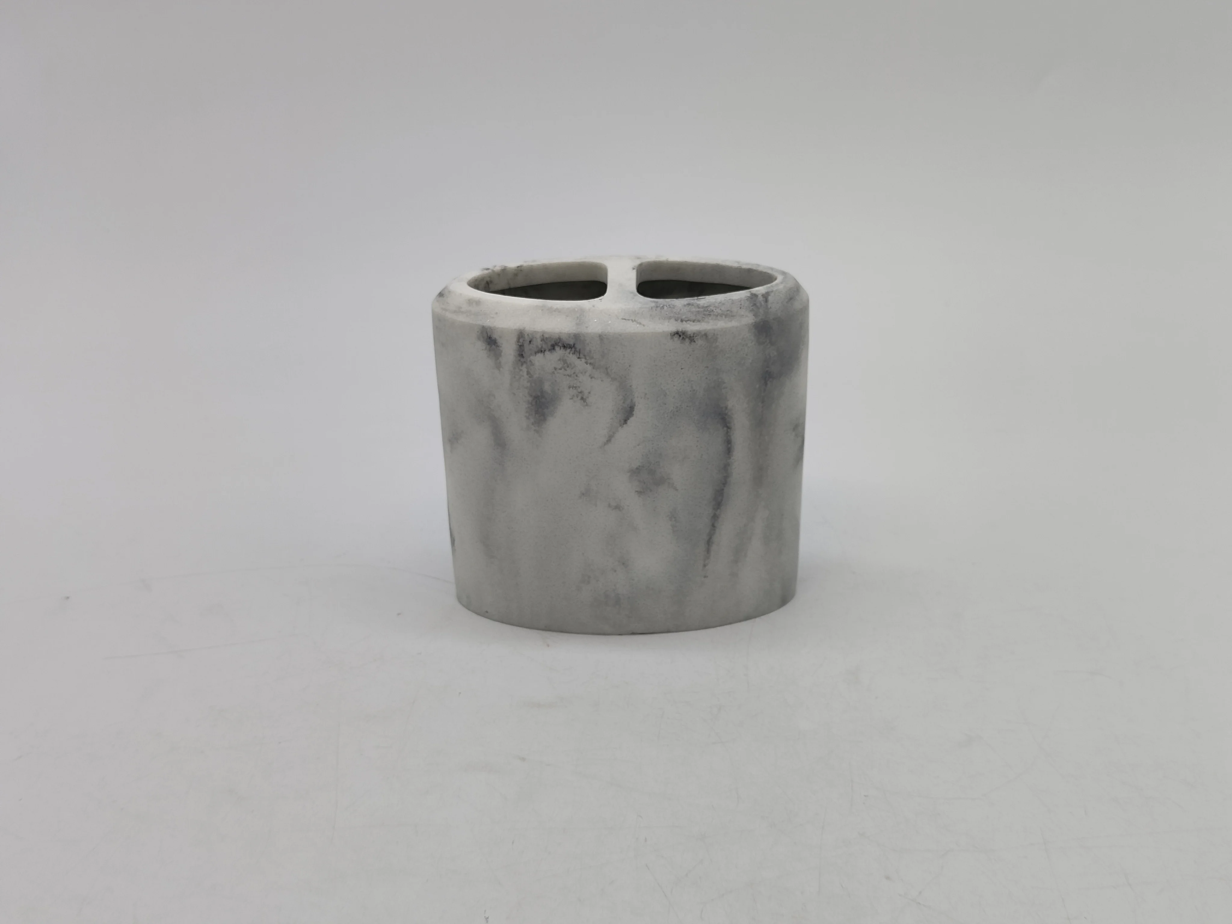 simple style Restroom Decoration White and Black Marble Hotel Decoration Bathroom Accessory Sets lotion dispenser