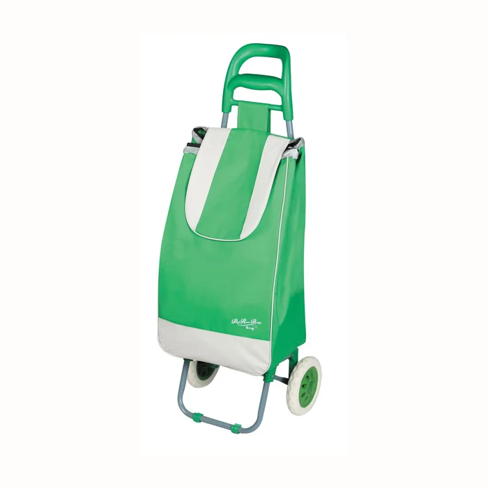 Wholesale Cheap Price Supermarket Shopping Folding Trolley Bag Large Storage Portable Shop Luggage Cart With Silence Wheels