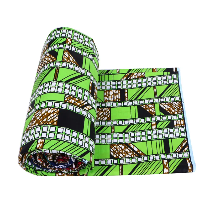 Multiple pattern woven 100% cotton printed fabric African batik style infiltration wax fabric